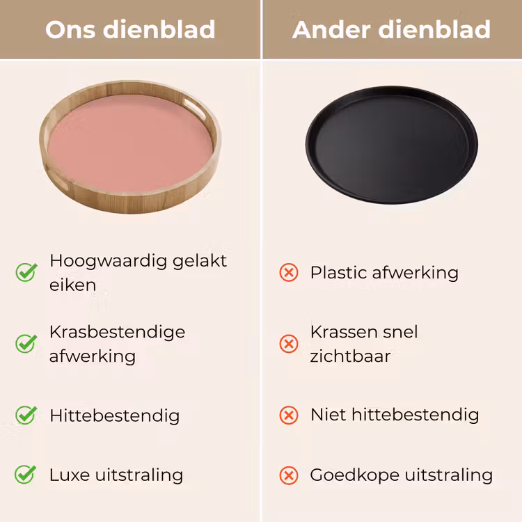 Dienblad - Muted - Salmon - Koraal — 3