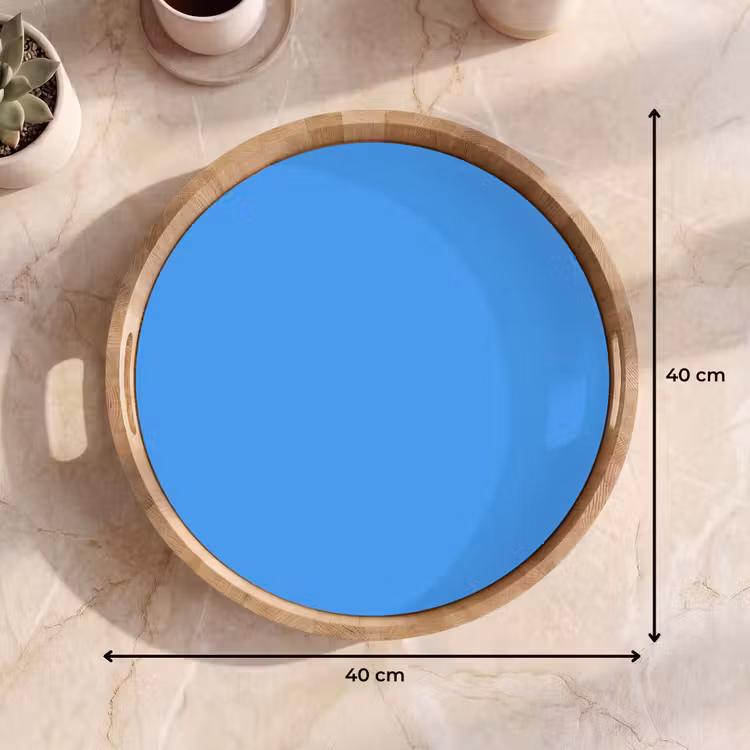 Dienblad - Bright - Azure - Blauw — 9