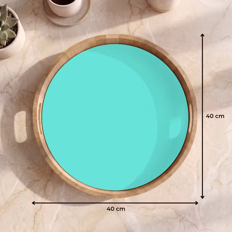 Dienblad - Electric - Cyan - Turkoois — 9