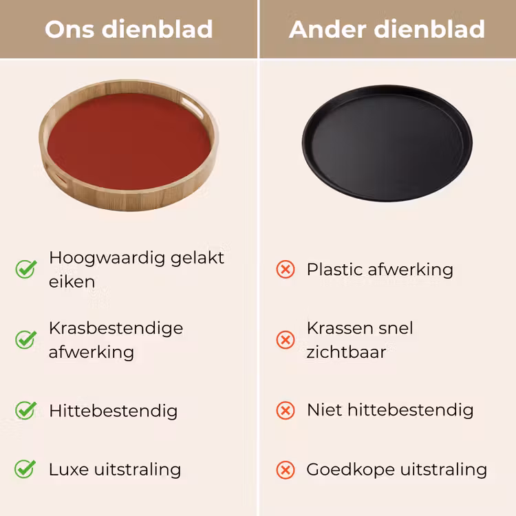 Dienblad - Burnt - Copper - Rood — 3