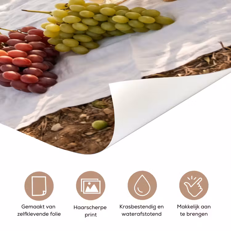 Deursticker - Picknick - Wijngaard - Landschap - Zomer - Eten — 3