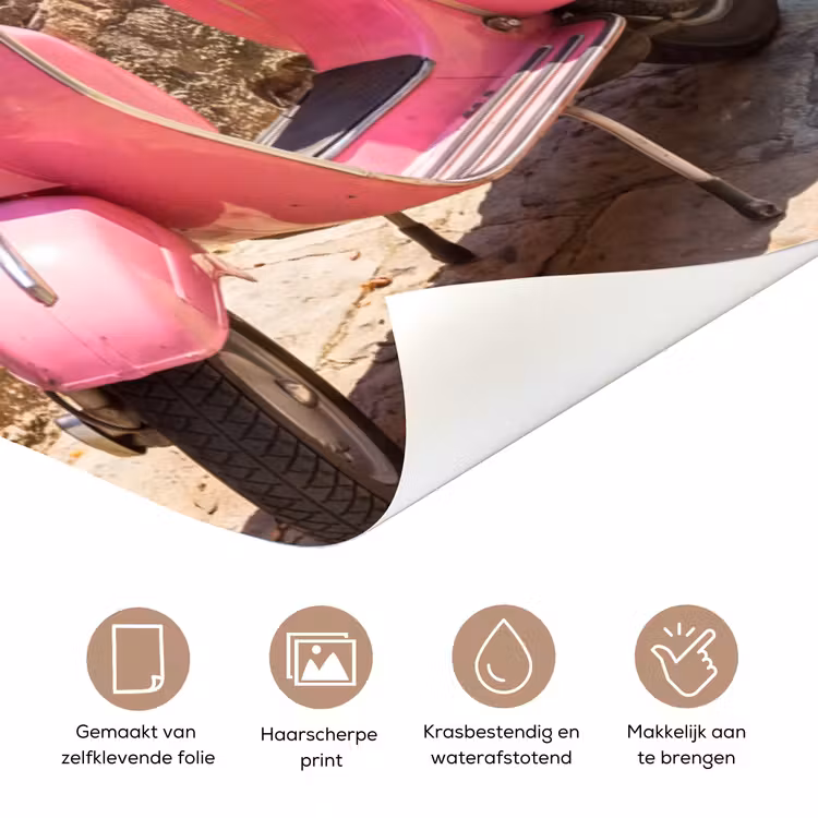 Deursticker - Voertuig - Roze - Kust - Zomer - Reizen — 3