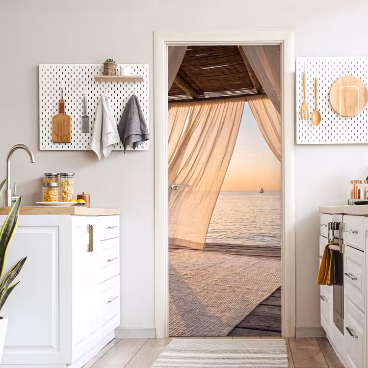 Deursticker - Overkapping - Zee - Zonsondergang - Vakantie - Rust — 7