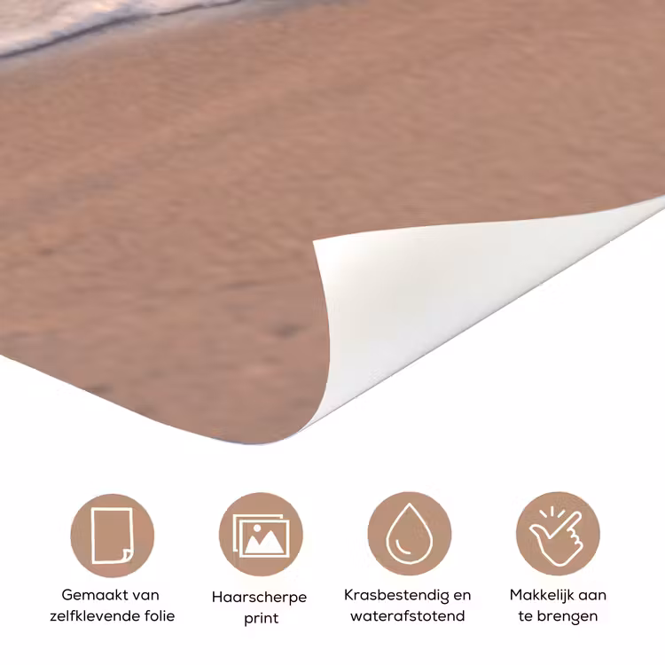 Deursticker - Strand - Zee - Golven - Natuur - Zonsondergang — 3