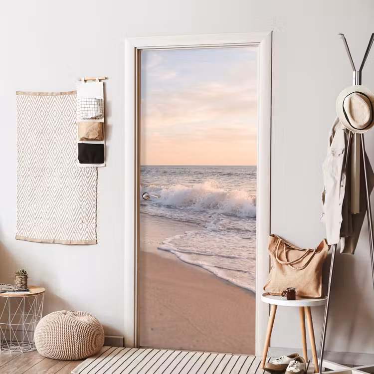 Deursticker - Strand - Zee - Golven - Natuur - Zonsondergang — 8