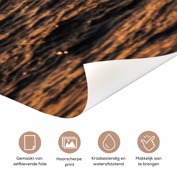 Deursticker - Surfer - Golf - Oceaan - Sport - Oranje — 3
