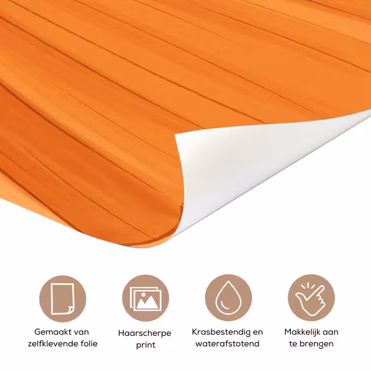 Deursticker - Vrouw - Profiel - Mensen - Modern - Oranje — 3