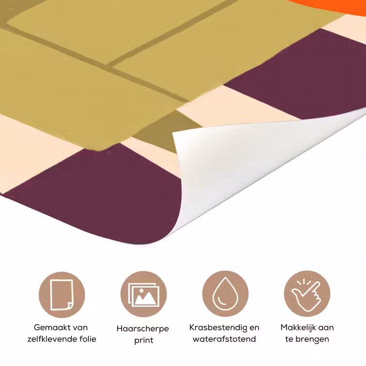 Deursticker - Vrouw - Rust - Interieur - Modern - Kunst — 3