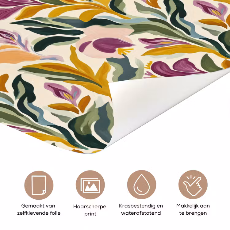 Deursticker met naam - Modern - Abstract - Kleurrijk — 3