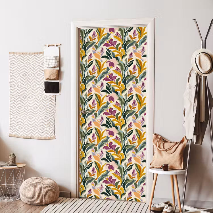 Deursticker met naam - Modern - Abstract - Kleurrijk — 8