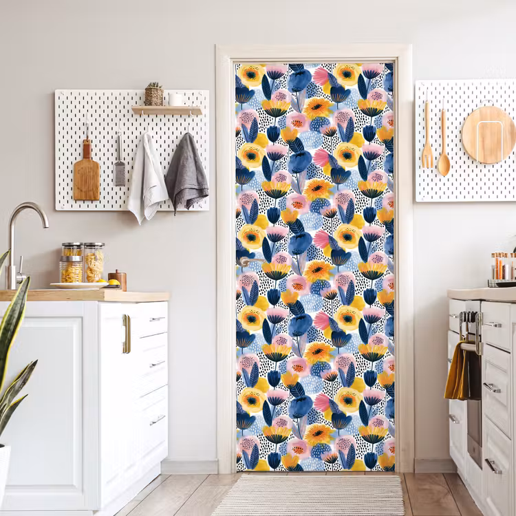Deursticker met naam - Creatief - Patroon - Kleurrijk — 7
