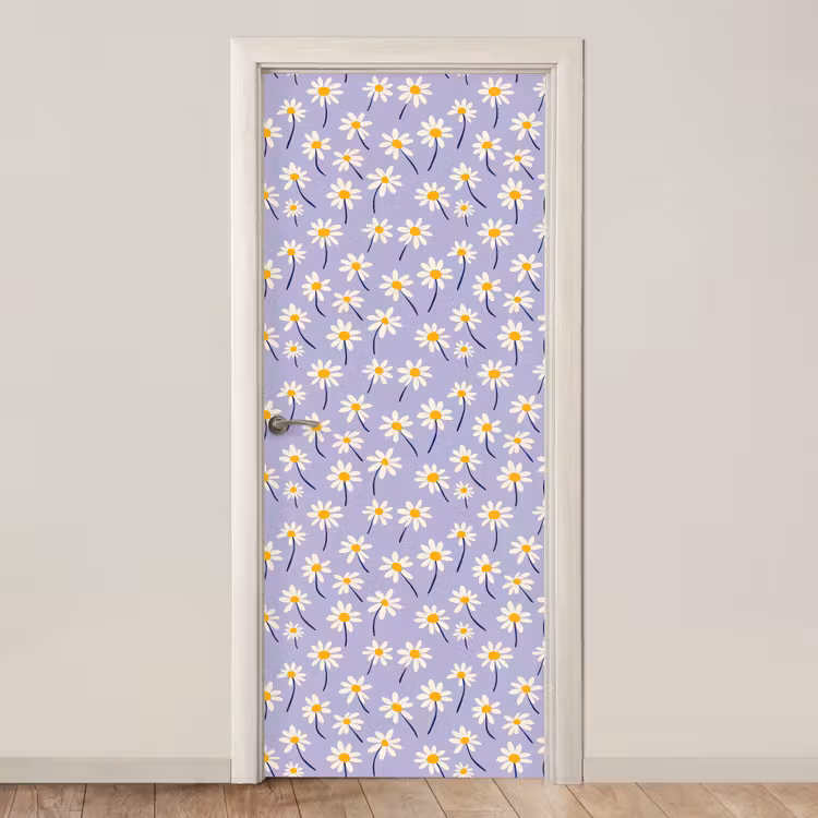 Deursticker met naam - Modern - Madelief - Paars — 1