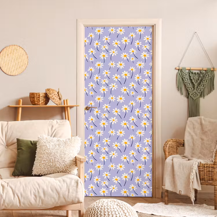 Deursticker met naam - Modern - Madelief - Paars — 4