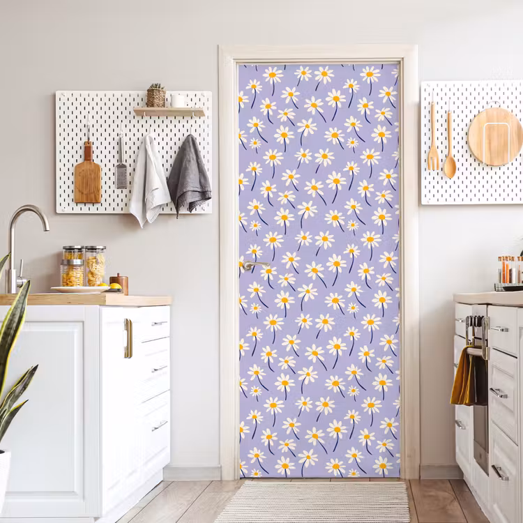Deursticker met naam - Modern - Madelief - Paars — 7