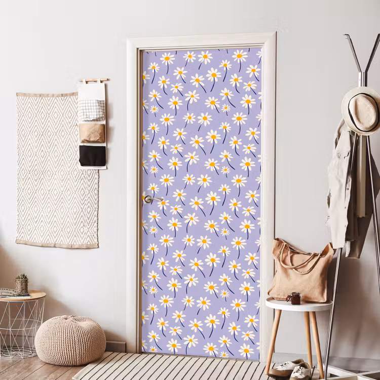 Deursticker met naam - Modern - Madelief - Paars — 8