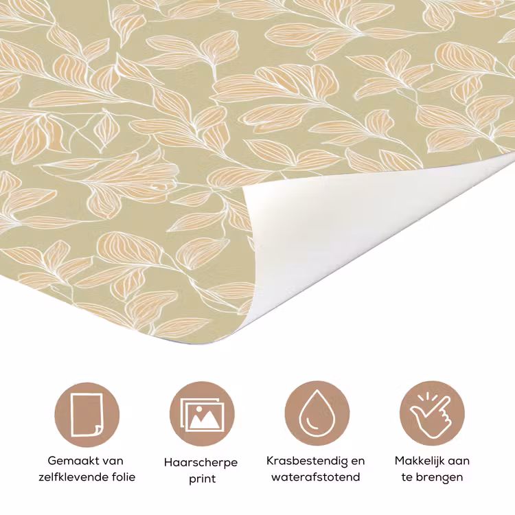 Deursticker met naam - Organisch - Subtiel - Groen — 3