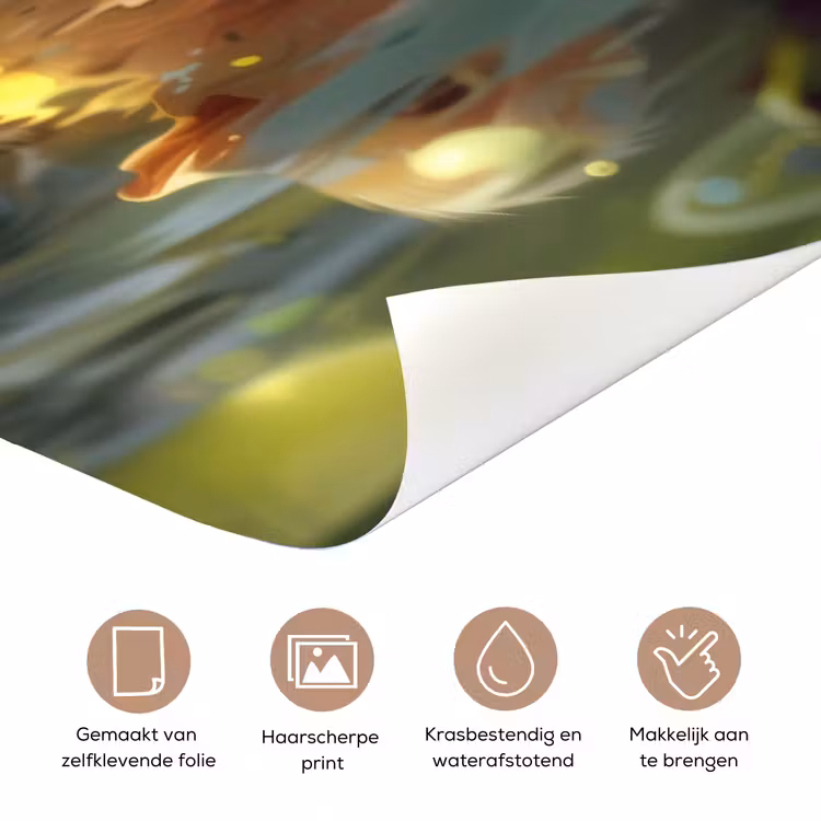 Deursticker met naam - Eendje - Water - Geel — 3