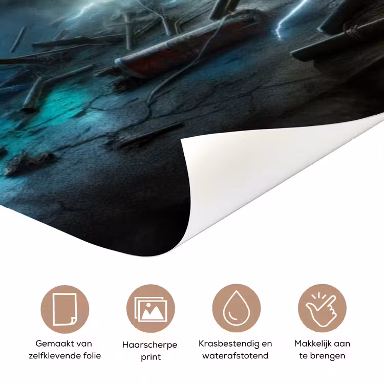 Deursticker met naam - Monstertruck - Bliksem - Storm — 3