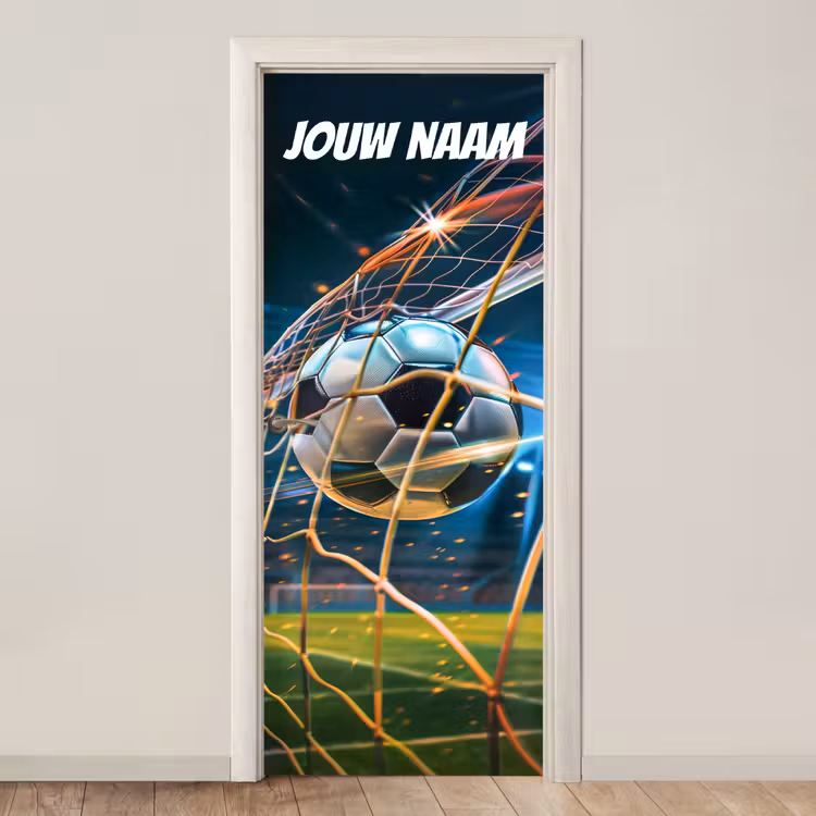 Deursticker met naam - Voetbal - Doel - Snelheid — 1