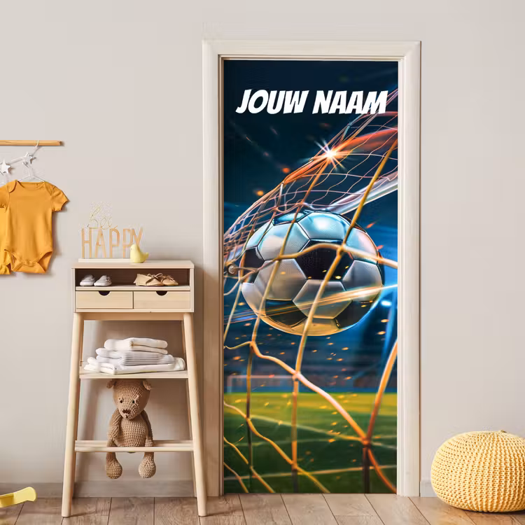 Deursticker met naam - Voetbal - Doel - Snelheid — 6
