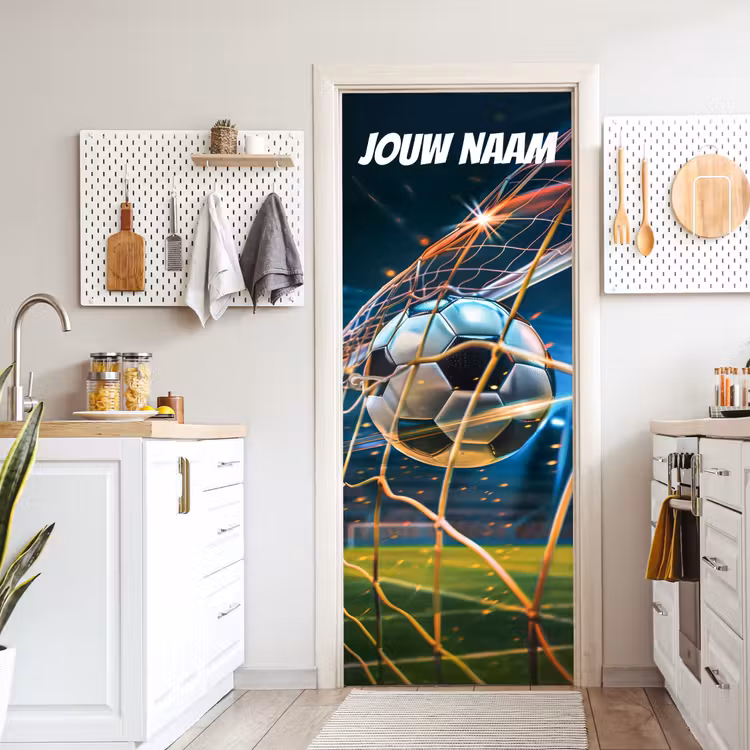 Deursticker met naam - Voetbal - Doel - Snelheid — 7