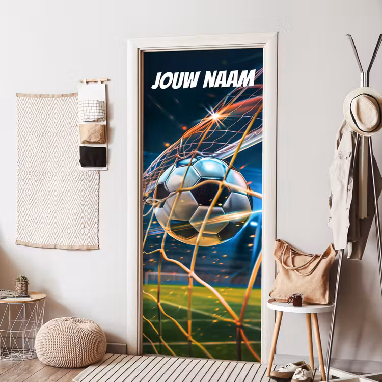 Deursticker met naam - Voetbal - Doel - Snelheid — 8