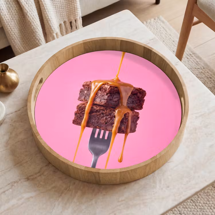 Dienblad - Brownie - Karamel - Eten — 2
