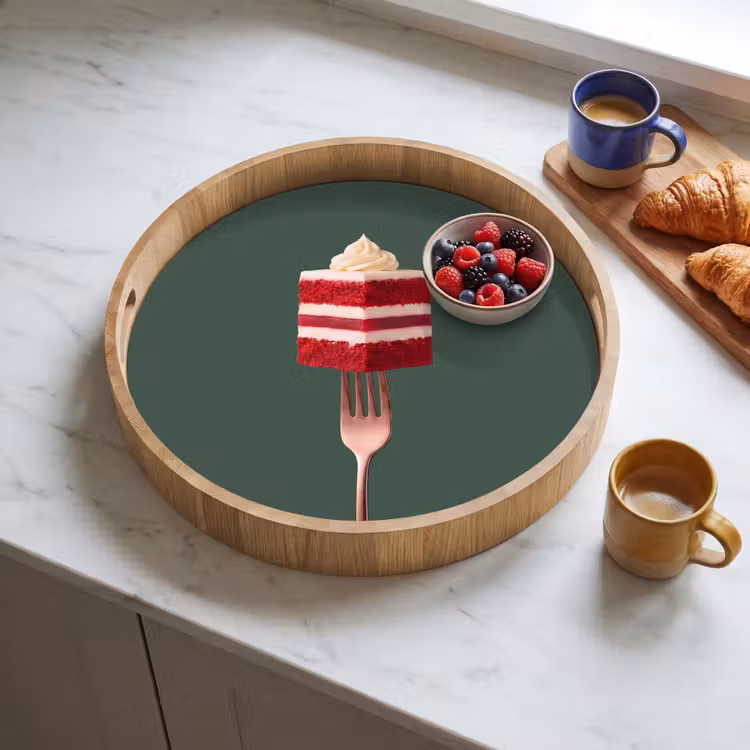 Dienblad - Cake - Vork - Rood — 4