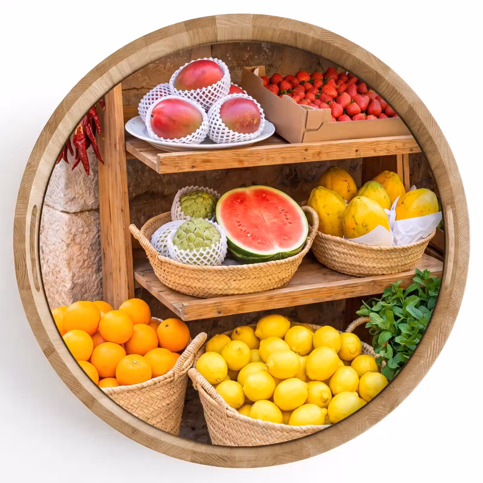 Dienblad - Fruit - Markt - Vers — 1