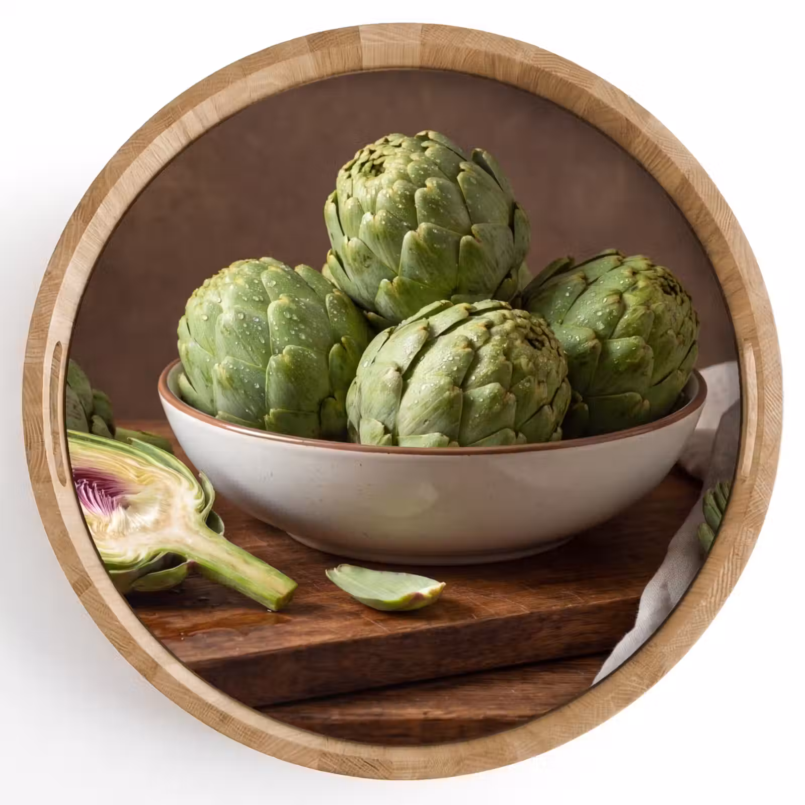 Dienblad - Groenten - Artisjok - Keuken — 1