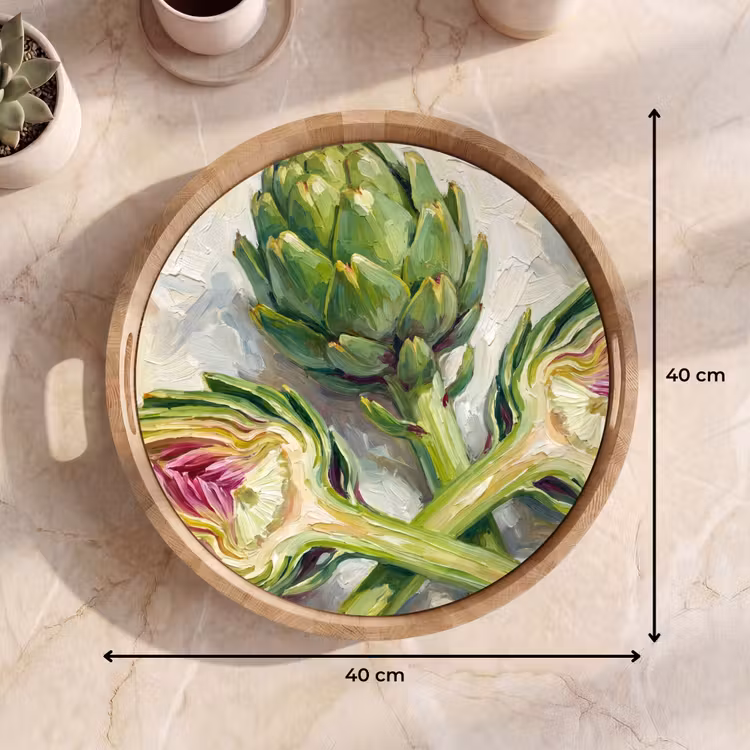 Dienblad - Artisjok - Citroen - Eten — 9