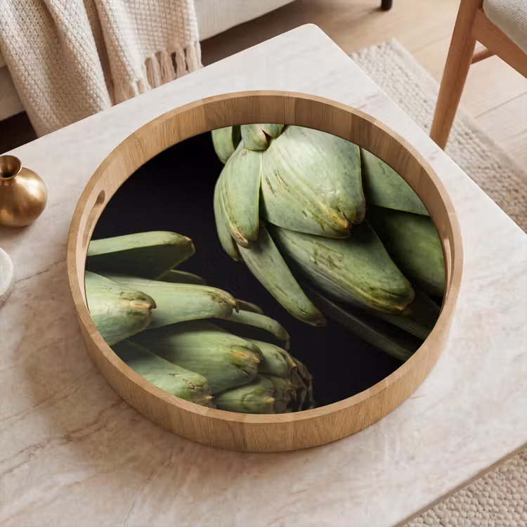 Dienblad - Artisjok - Groen - Eten — 2