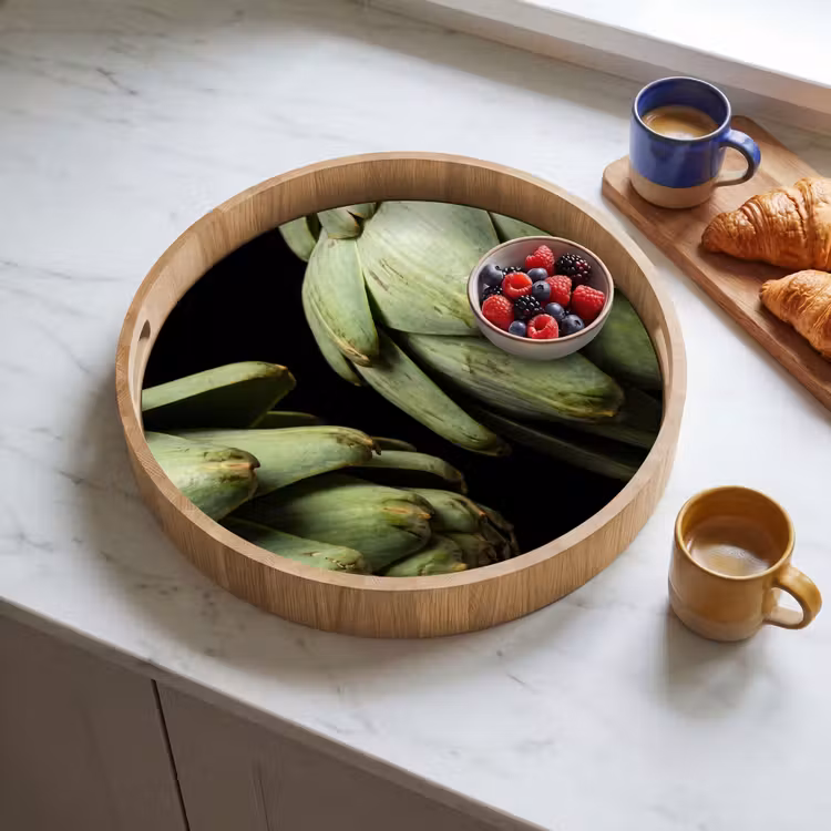 Dienblad - Artisjok - Groen - Eten — 4