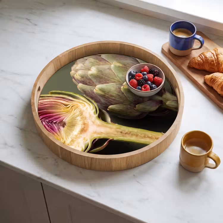 Dienblad - Artisjok - Paars - Voedsel — 4