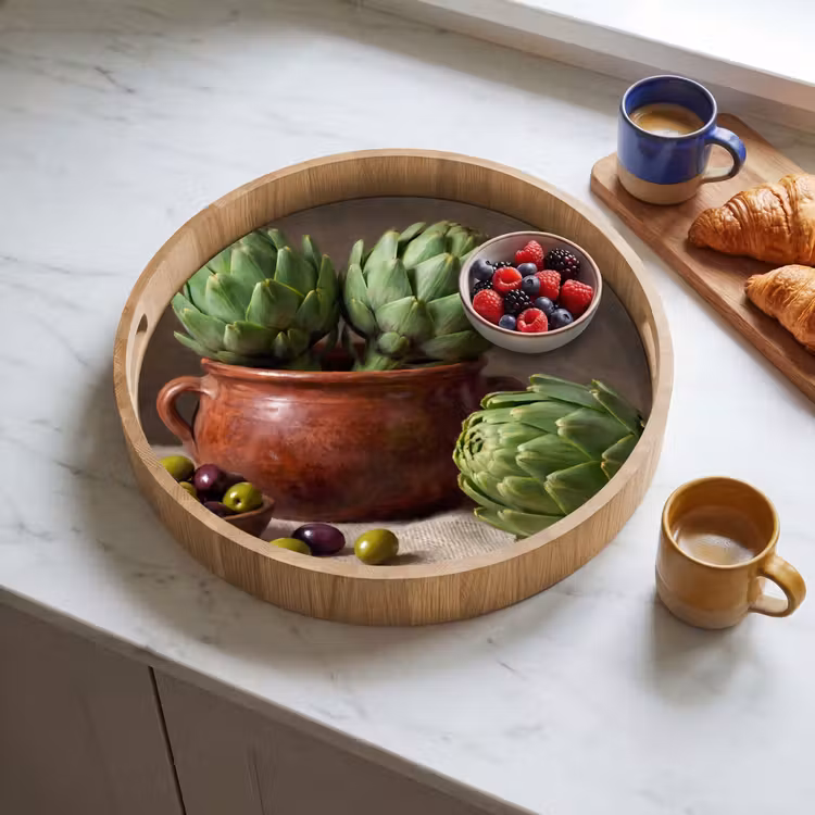 Dienblad - Artisjokken - Olijven - Eten — 4