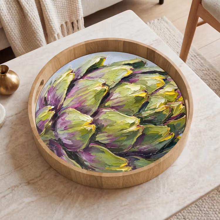 Dienblad - Eten - Artisjok - Modern — 2