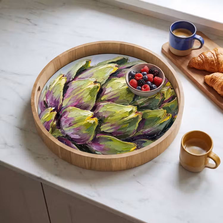 Dienblad - Eten - Artisjok - Modern — 4