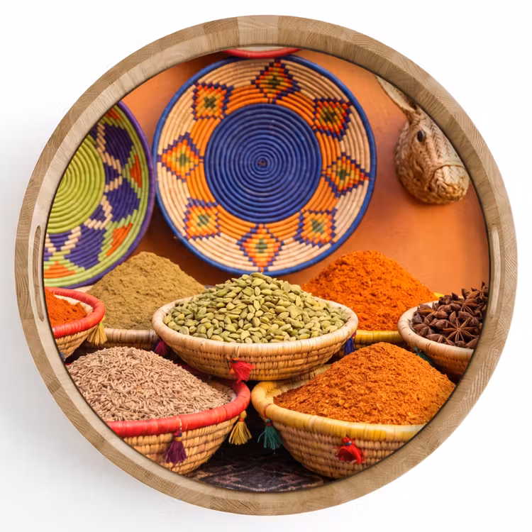 Dienblad - Eten - Kleurrijk - Cultuur — 1