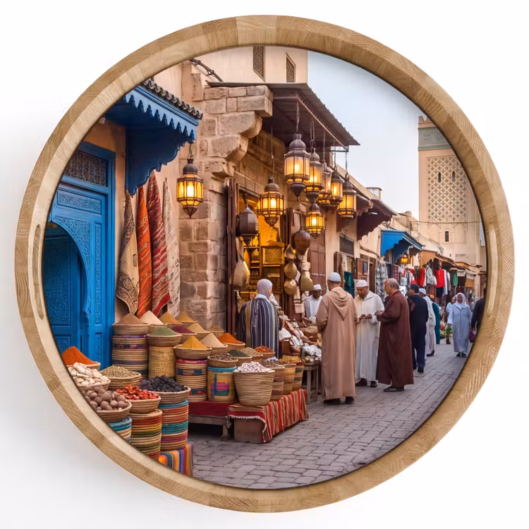 Dienblad - Markt - Oosters - Kleurrijk — 1