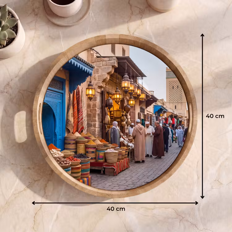 Dienblad - Markt - Oosters - Kleurrijk — 9