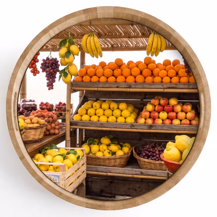 Dienblad - Marktkraam - Fruit - Vers — 1