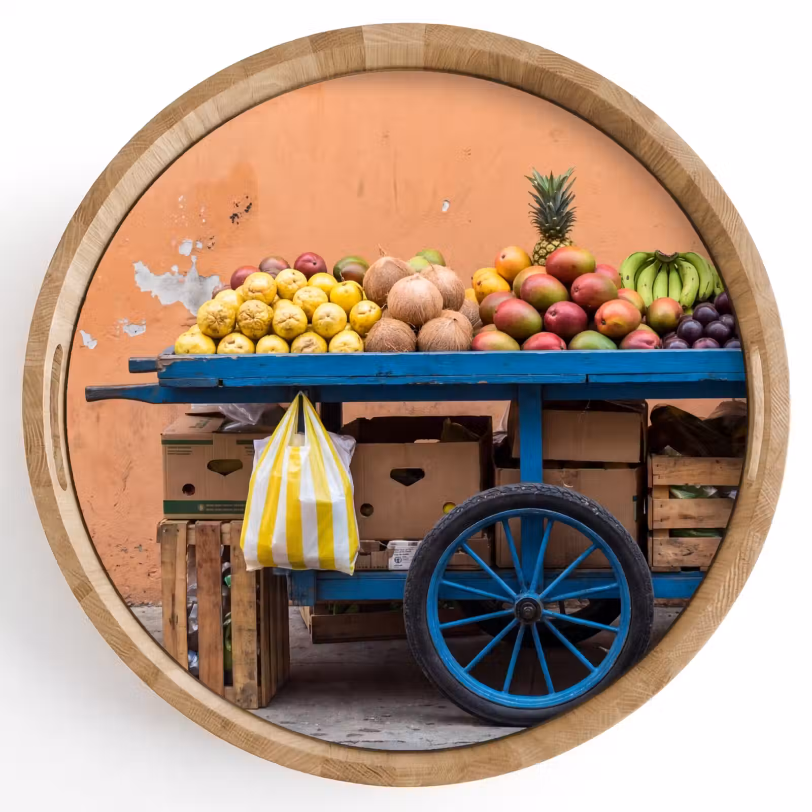 Dienblad - Fruit - Kar - Straat — 1