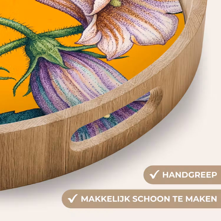 Dienblad - Bloemen - Botanisch - Geel — 5