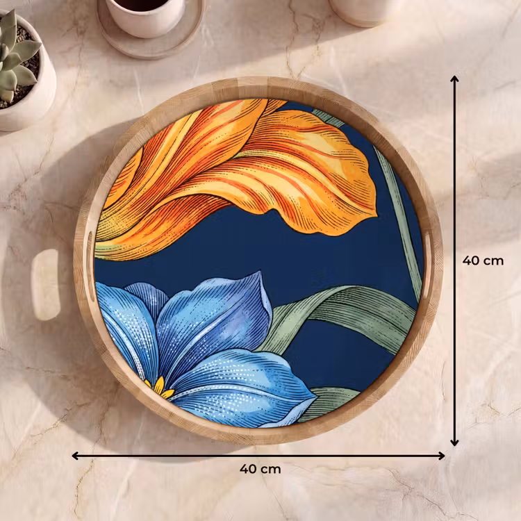 Dienblad - Bloemen - Botanisch - Patroon — 9