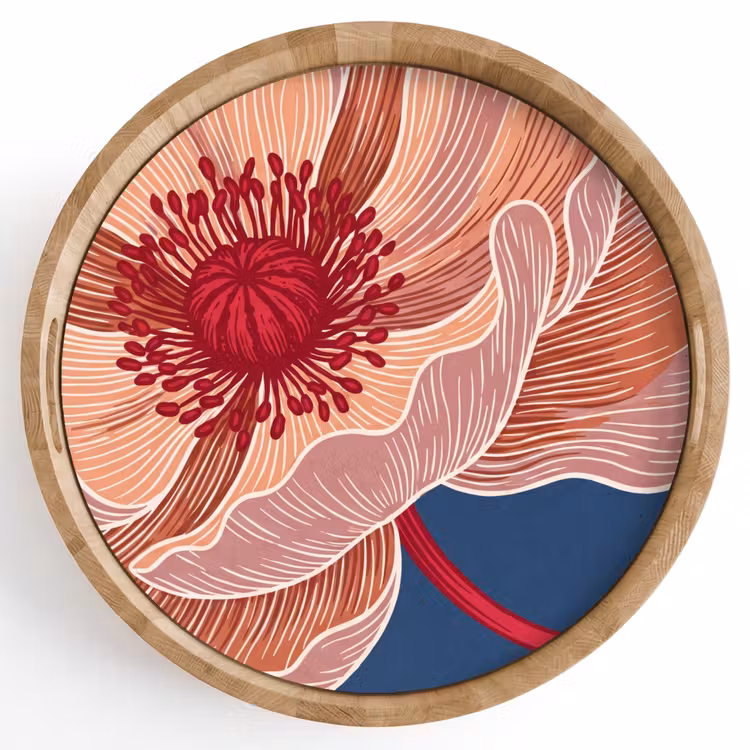 Dienblad - Bloemen - Modern - Abstract — 1