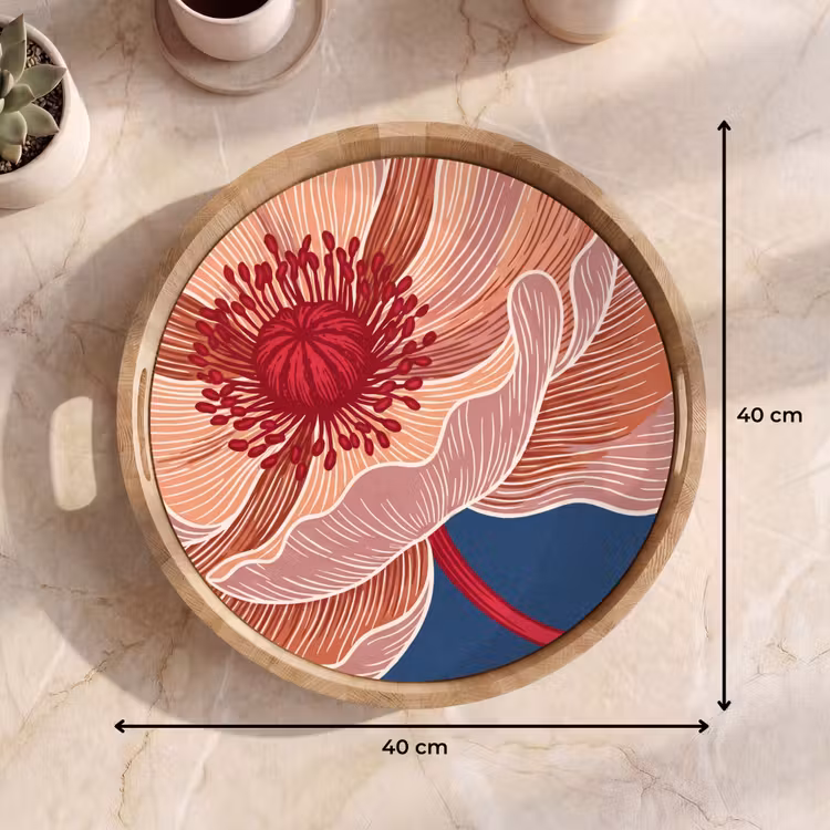 Dienblad - Bloemen - Modern - Abstract — 9