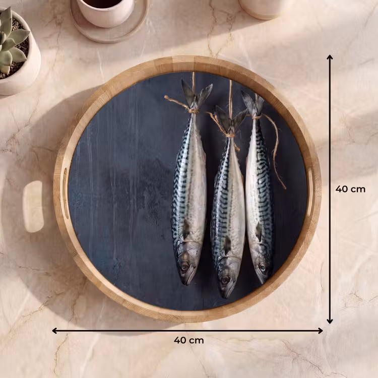 Dienblad - Drie vissen - Touw — 9