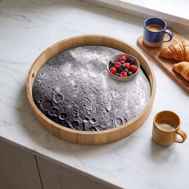 Dienblad - Maan - Kraters - Ruimte — 4