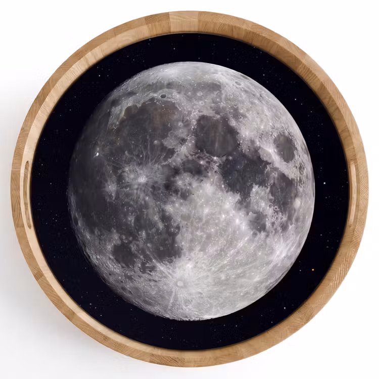 Dienblad - Maan - Sterren - Ruimte — 1