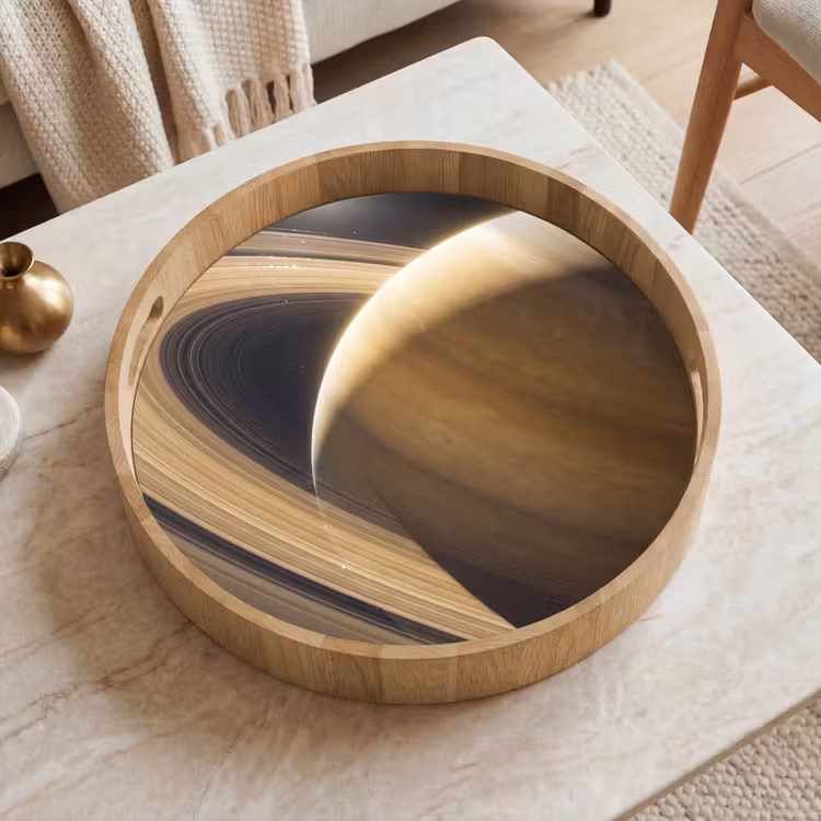 Dienblad - Planeet - Ringen - Ruimte — 2
